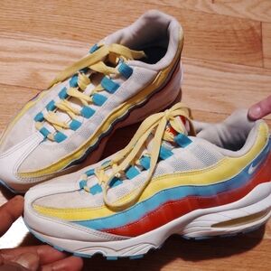 Colorful Sneakers with Yellow Laces